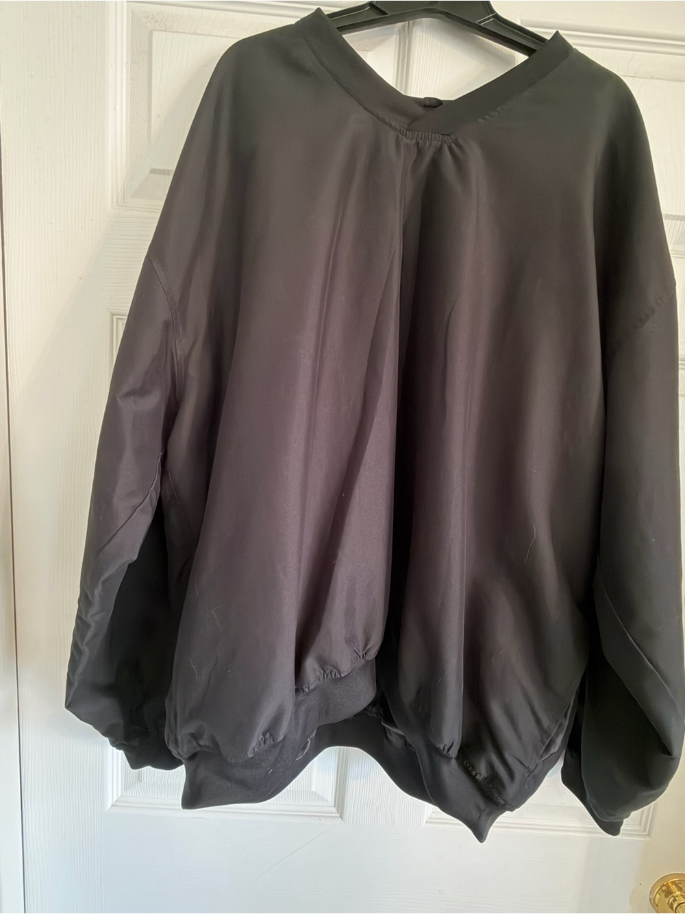 Badger Sport Men’s XL Black V-Neck Windbreaker Pullover Golf Coach Windshirt